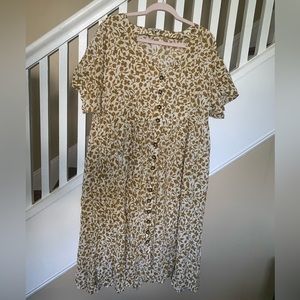 Button down Madewell midi dress